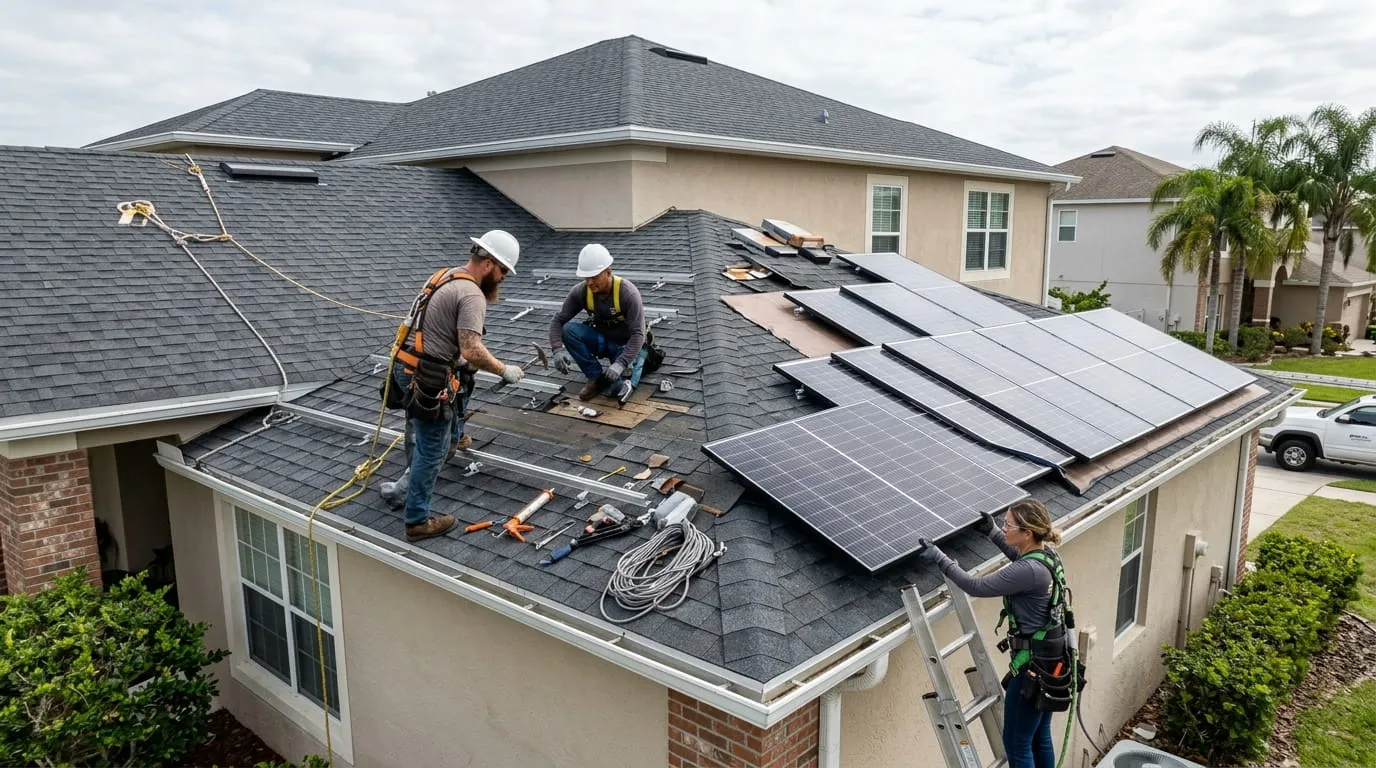 Roofing Contractor Financing for Solar Detach & Reset